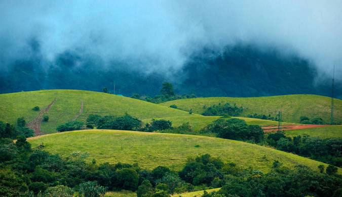 Vagamon hill station landscape near Time Square Inn
